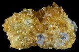 Lustrous Yellow Calcite Crystal Cluster - Fluorescent! #138070-2